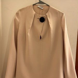 Vintage Balenciaga / cream long sleeve blouse / size 36